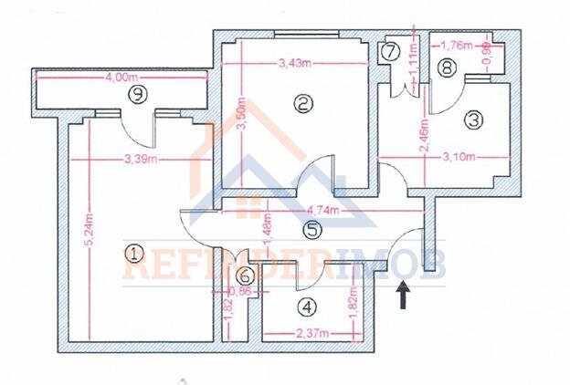 Margeanului Vanzare apartament 2 camere zona Margeanului - Buzoieni